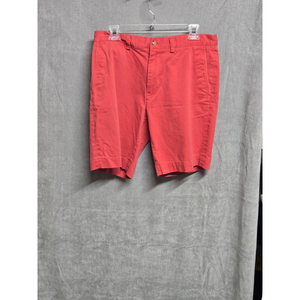 Polo Ralph Lauren Mens Classic Fit 9 Chino Shorts Coral Pink Red Cotton 34